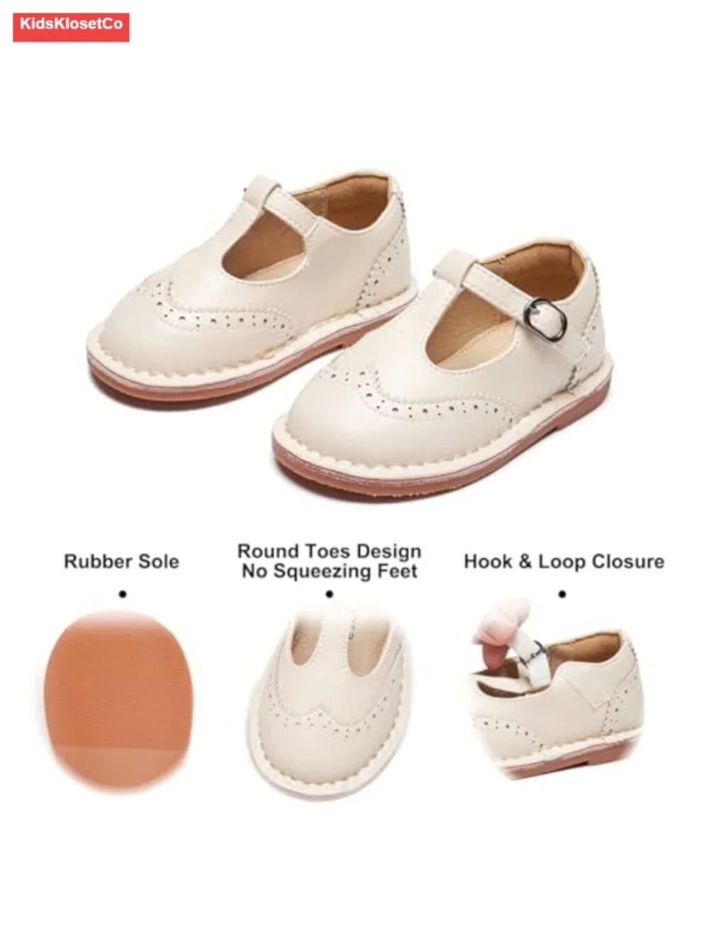 Toddler Girl Mary Jane Flats Dress Shoes Party School Ballet Flats